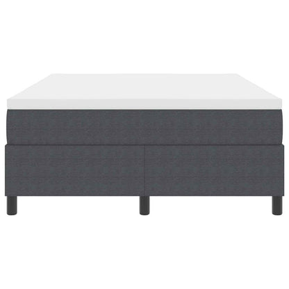 Letto a molle Grigio Scuro e Bianco 140 x 200 cm | homemem39