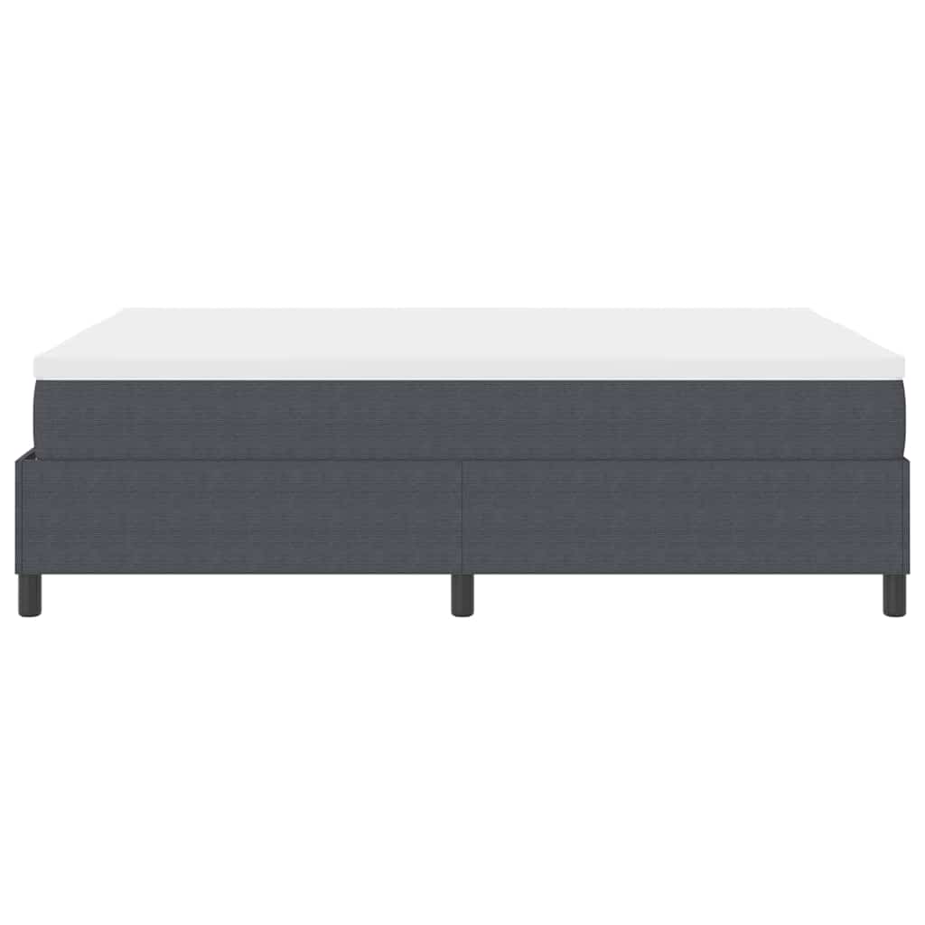 Letto a molle Grigio Scuro e Bianco 140 x 200 cm | homemem39