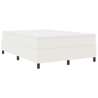 Letto a molle Crema e Bianco 160 x 200 cm Tessuto in Cords | homemem39