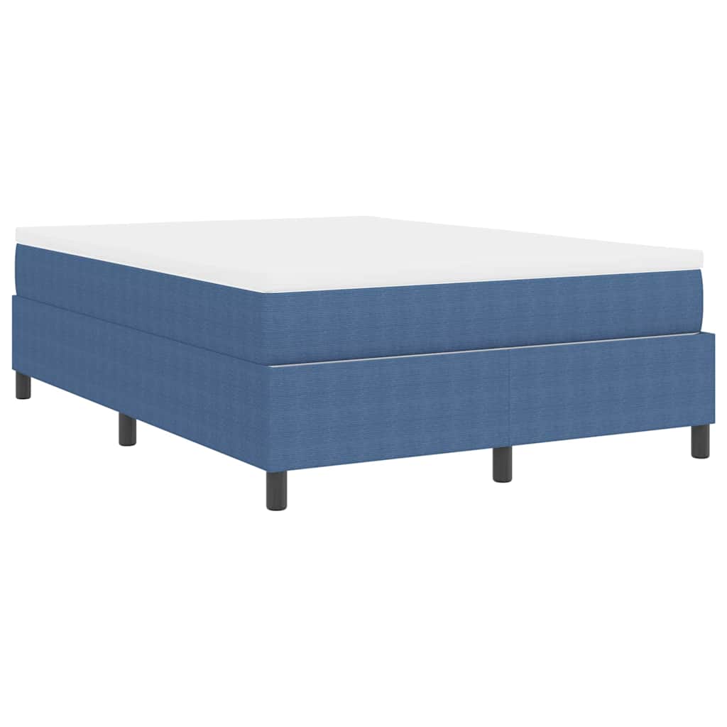 Letto a molle Blu e Bianco 160 x 200 cm Tessuto in Cords | homemem39