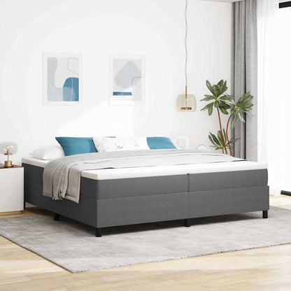 Letto a molle Grigio chiaro e bianco 200 x 200 cm | homemem39