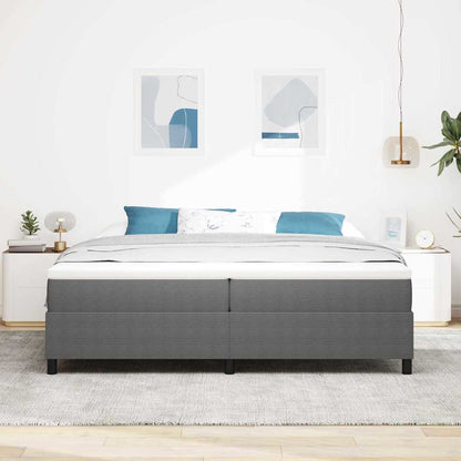 Letto a molle Grigio chiaro e bianco 200 x 200 cm | homemem39