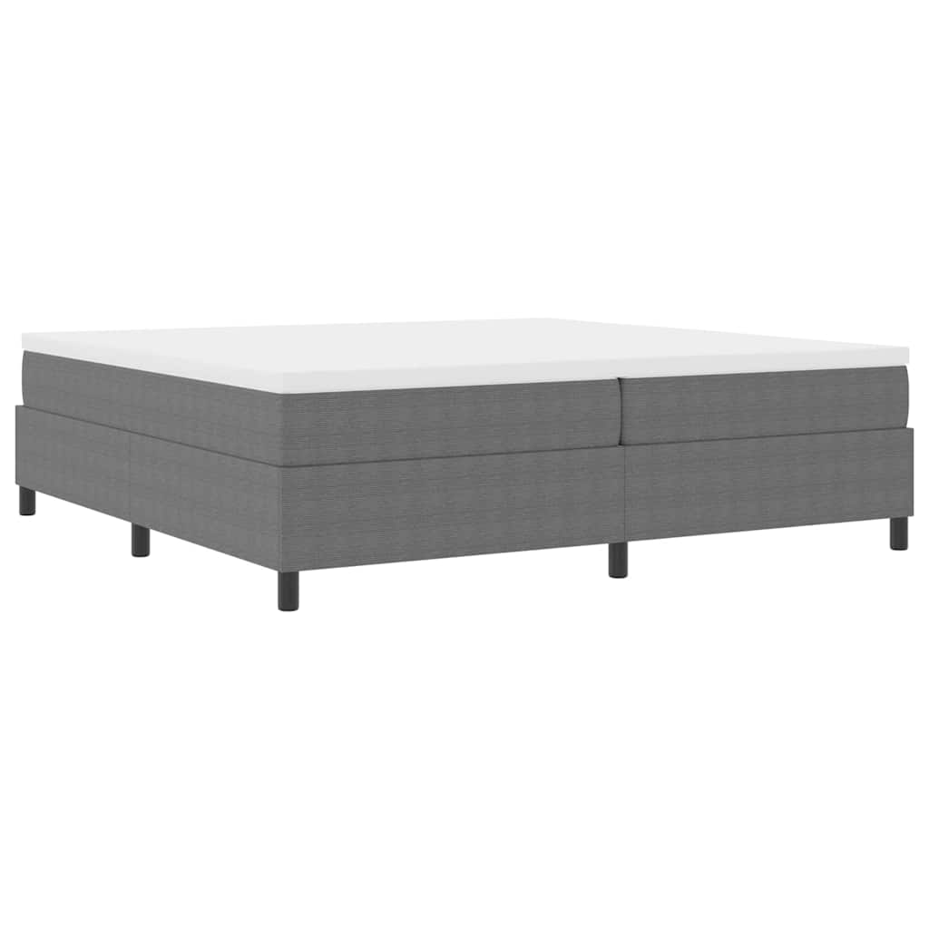 Letto a molle Grigio chiaro e bianco 200 x 200 cm | homemem39