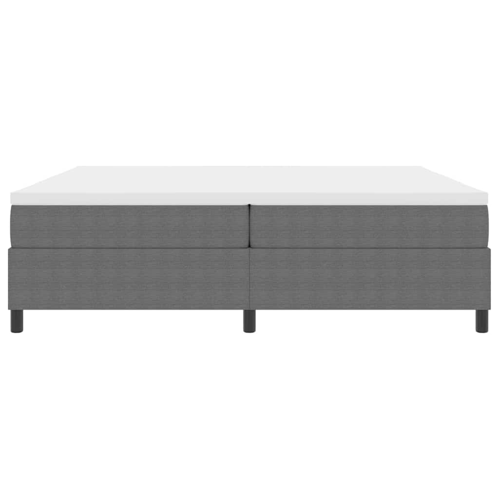 Letto a molle Grigio chiaro e bianco 200 x 200 cm | homemem39