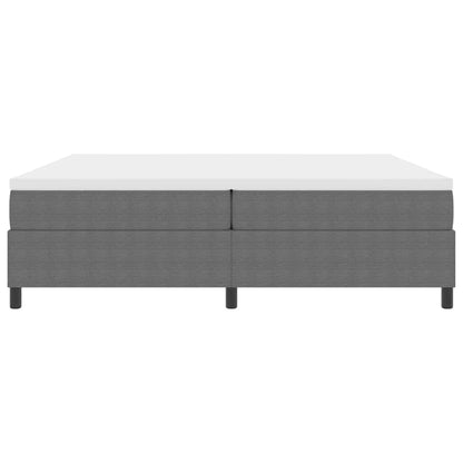 Letto a molle Grigio chiaro e bianco 200 x 200 cm | homemem39