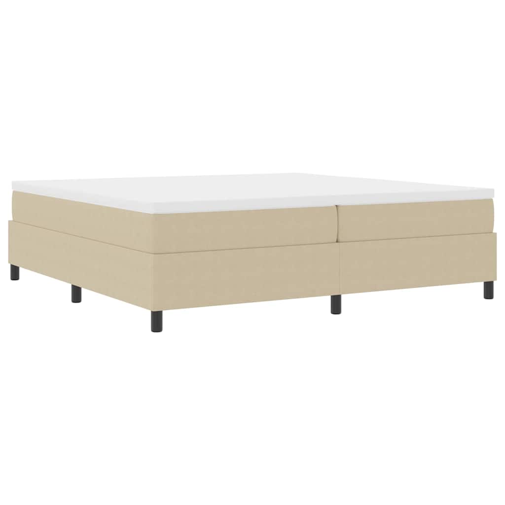Letto a molle Grigio chiaro e bianco 200 x 200 cm | homemem39