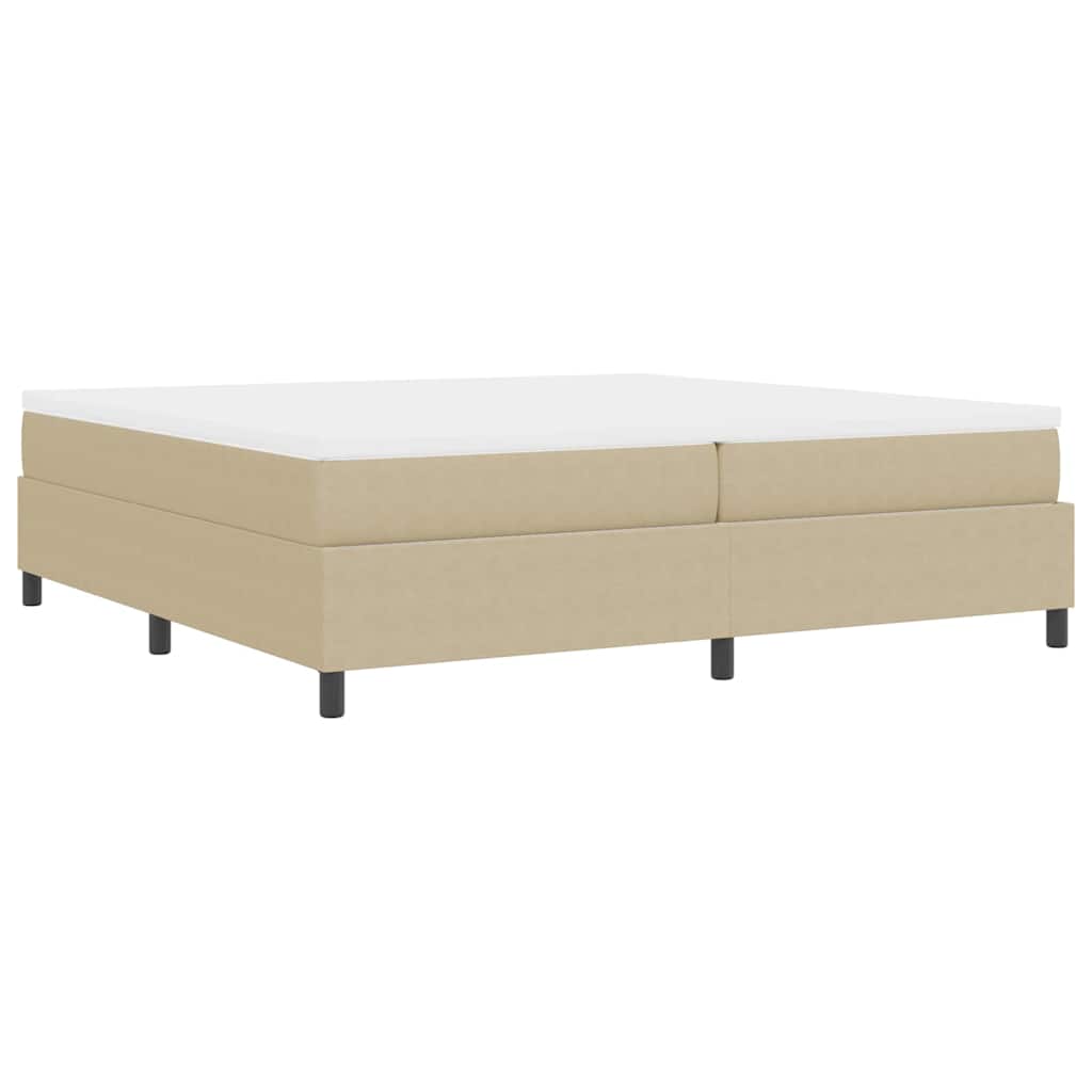 Letto a molle Grigio chiaro e bianco 200 x 200 cm | homemem39
