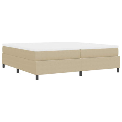 Letto a molle Grigio chiaro e bianco 200 x 200 cm | homemem39