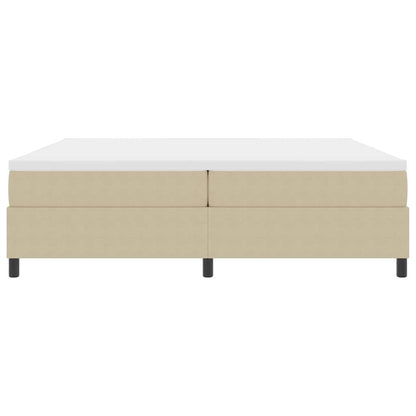 Letto a molle Grigio chiaro e bianco 200 x 200 cm | homemem39
