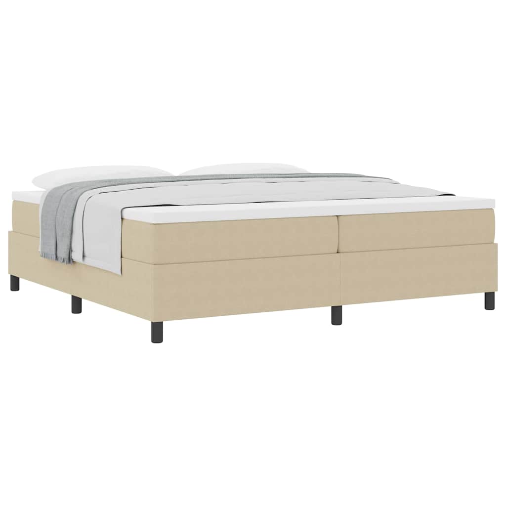 Letto a molle Grigio chiaro e bianco 200 x 200 cm | homemem39