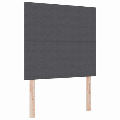 Letto a molle con testiera Grigio Scuro e Bianco 80 x 200 cm | homemem39