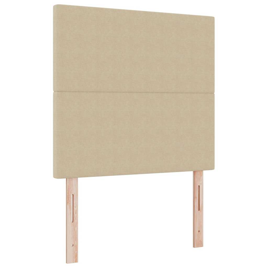 Letto a molle con testiera Grigio chiaro e bianco 100 x 200 cm | homemem39