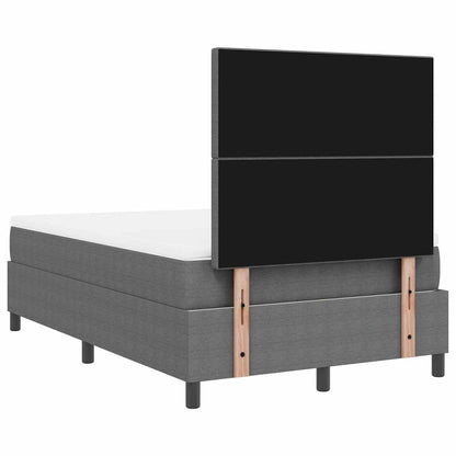 Letto a molle con testiera Grigio chiaro e bianco 120 x 190 cm | homemem39