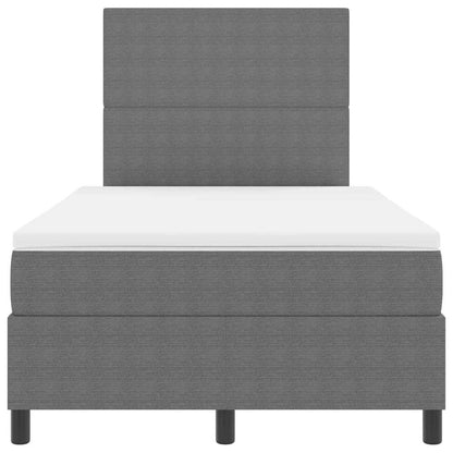 Letto a molle con testiera Grigio chiaro e bianco 120 x 200 cm | homemem39