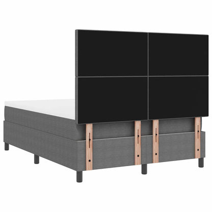 Letto a molle con testiera Grigio chiaro e bianco 140 x 200 cm | homemem39
