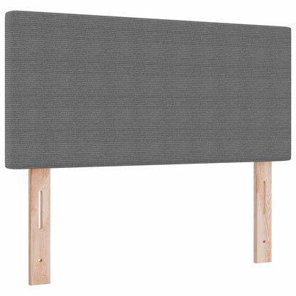 Letto a Sorgente LED Grigio chiaro e bianco 80 x 200 cm