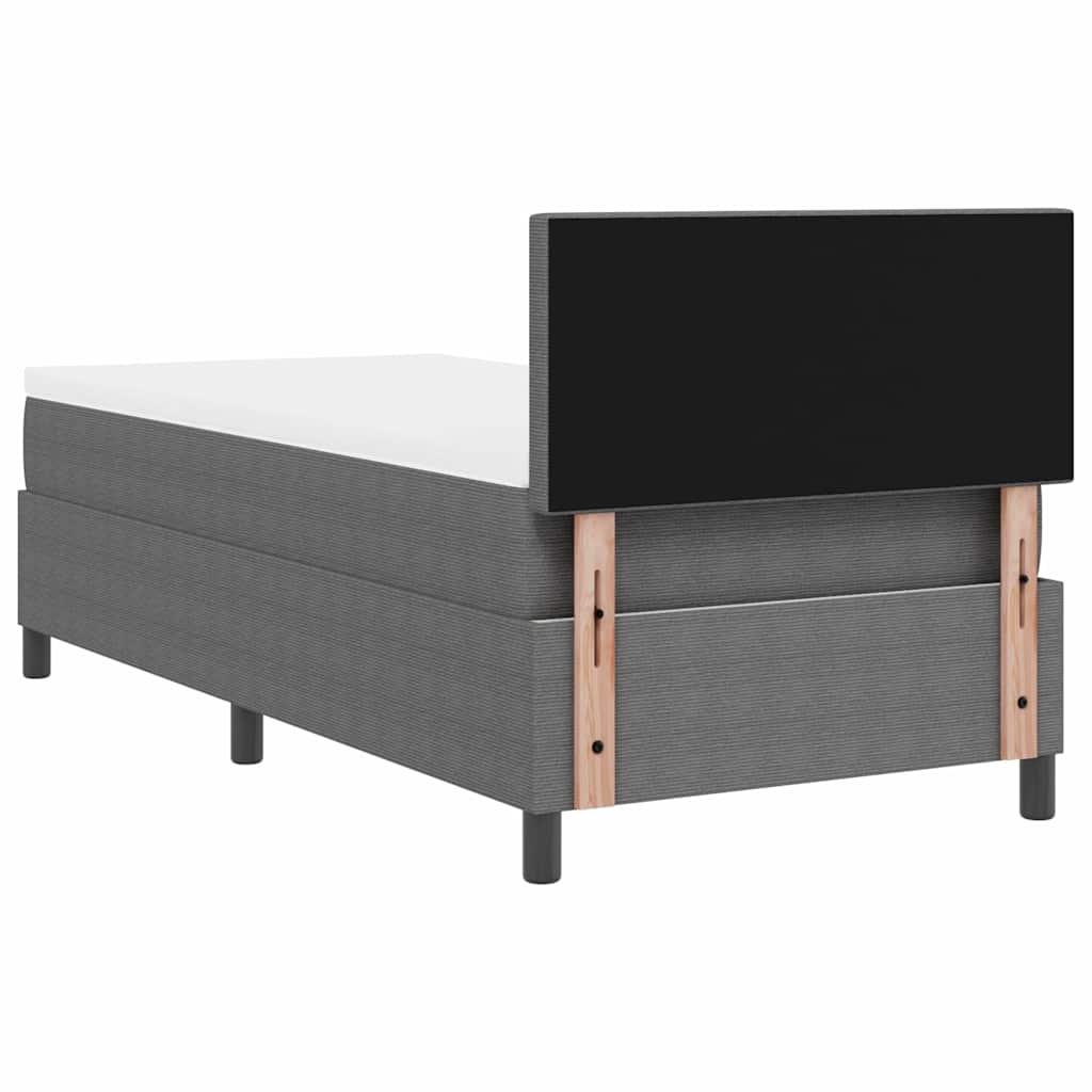 Letto a Sorgente LED Grigio chiaro e bianco 80 x 200 cm | homemem39
