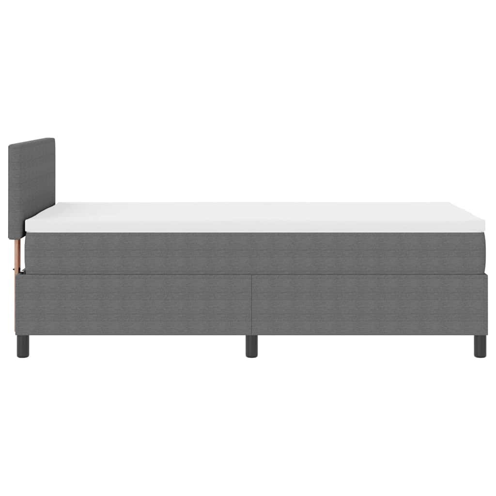 Letto a Sorgente LED Grigio chiaro e bianco 80 x 200 cm | homemem39