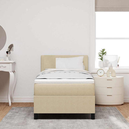 Letto a Sorgente LED Grigio chiaro e bianco 80 x 200 cm | homemem39