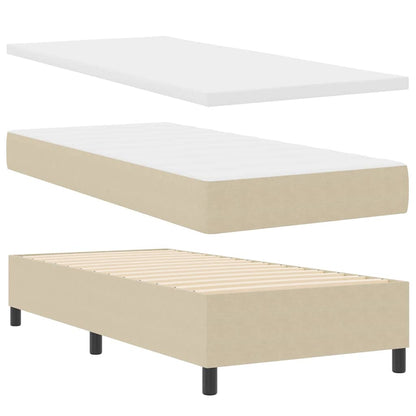 Letto a Sorgente LED Grigio chiaro e bianco 80 x 200 cm | homemem39
