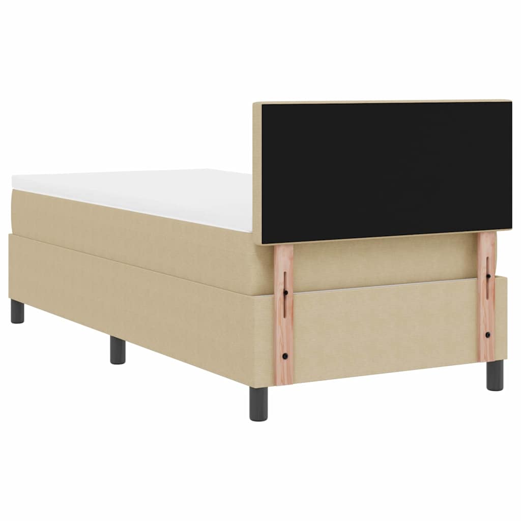 Letto a Sorgente LED Grigio chiaro e bianco 80 x 200 cm | homemem39