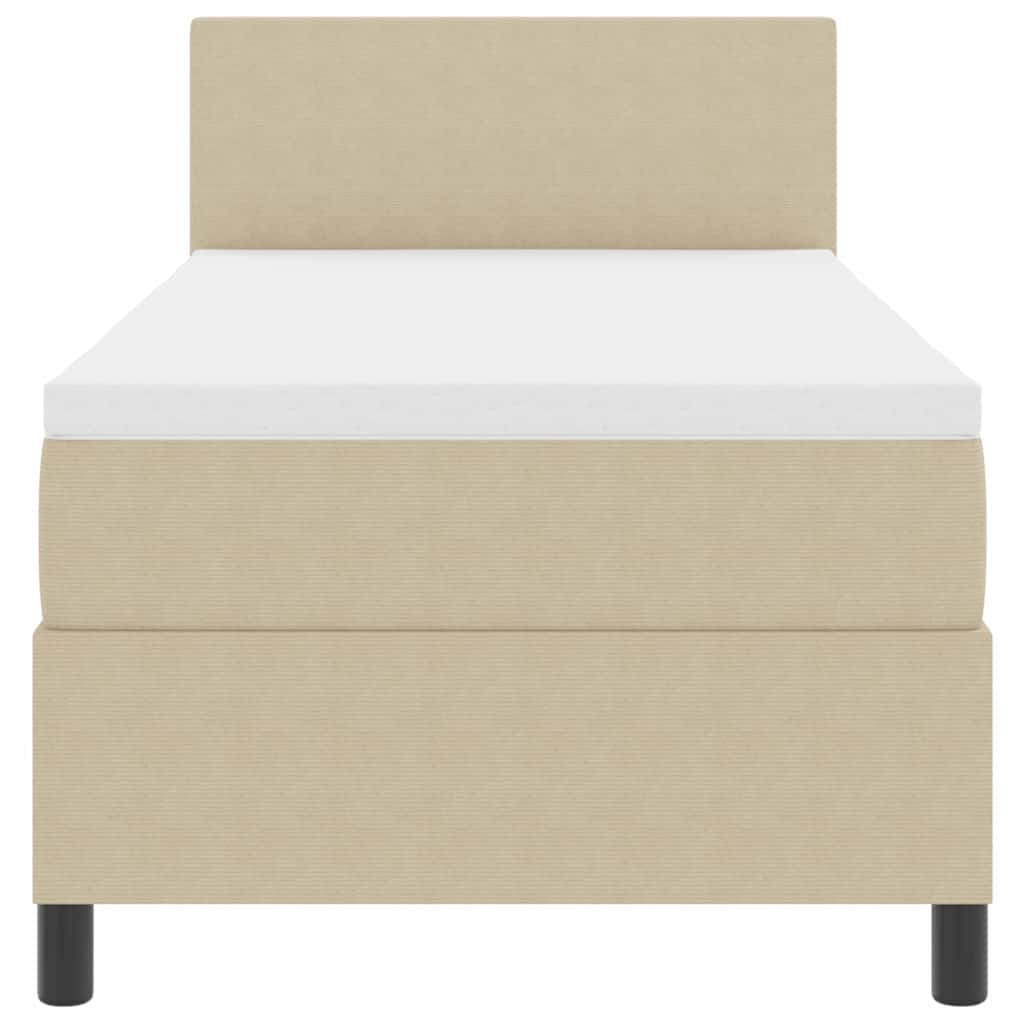 Letto a Sorgente LED Grigio chiaro e bianco 80 x 200 cm | homemem39