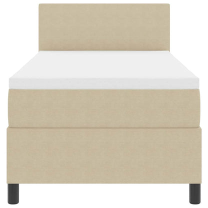 Letto a Sorgente LED Grigio chiaro e bianco 80 x 200 cm | homemem39