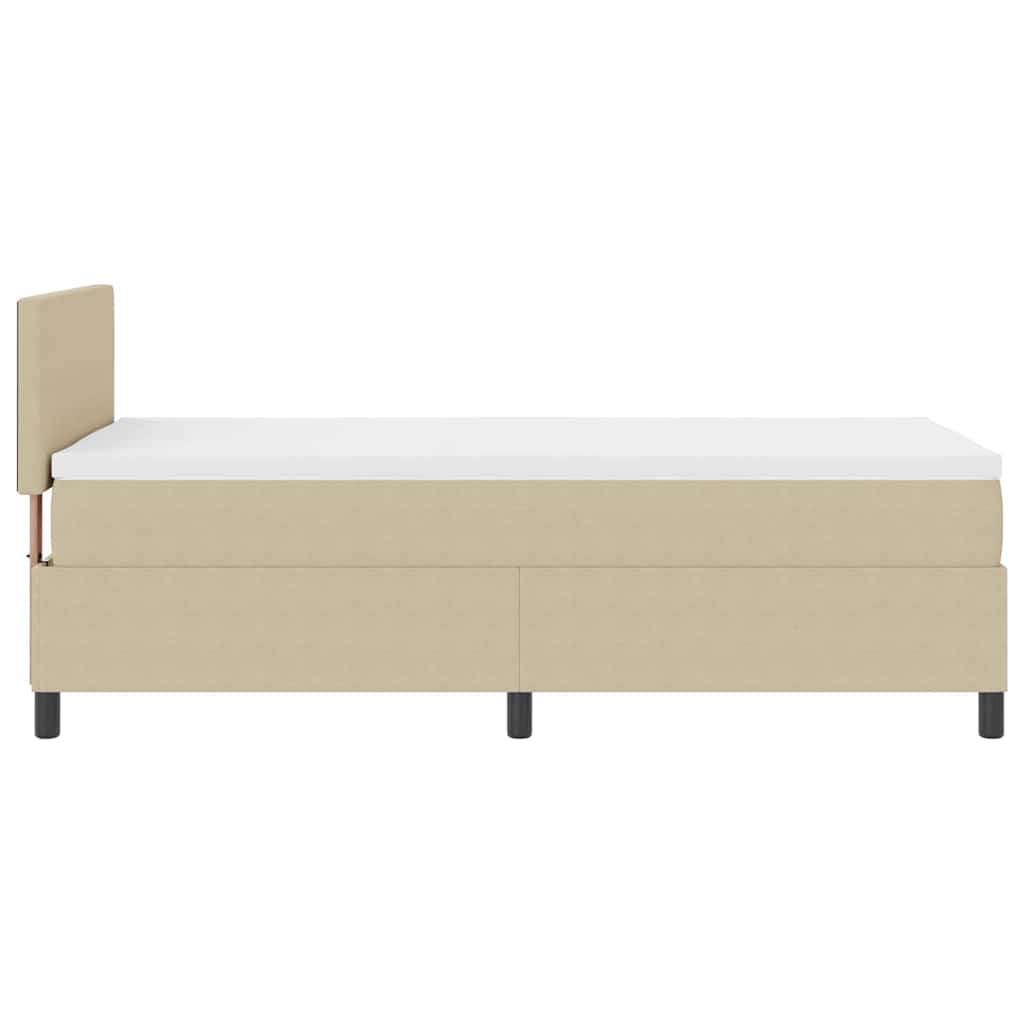 Letto a Sorgente LED Grigio chiaro e bianco 80 x 200 cm | homemem39