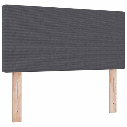 Letto a Sorgente LED Grigio Scuro e Bianco 90 x 200 cm | homemem39