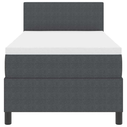 Letto a Sorgente LED Grigio Scuro e Bianco 90 x 200 cm | homemem39