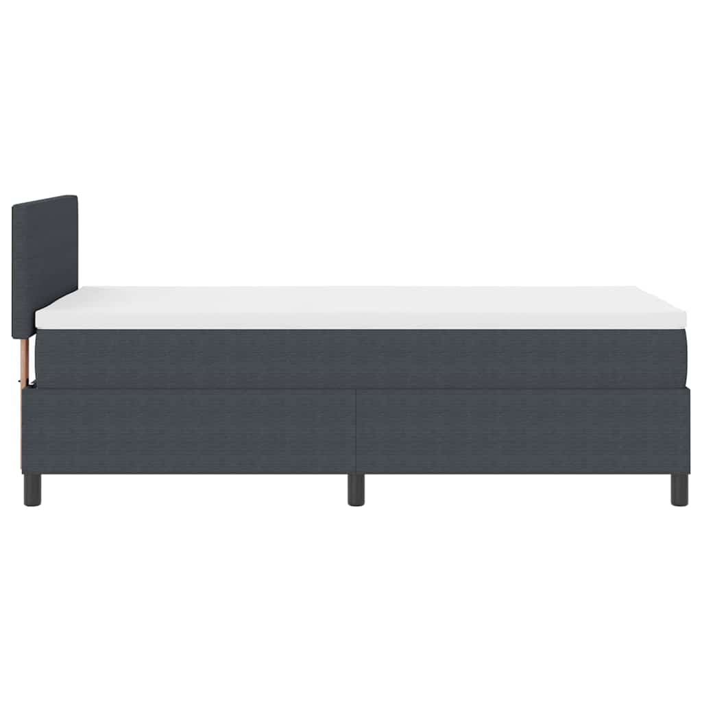 Letto a Sorgente LED Grigio Scuro e Bianco 90 x 200 cm | homemem39