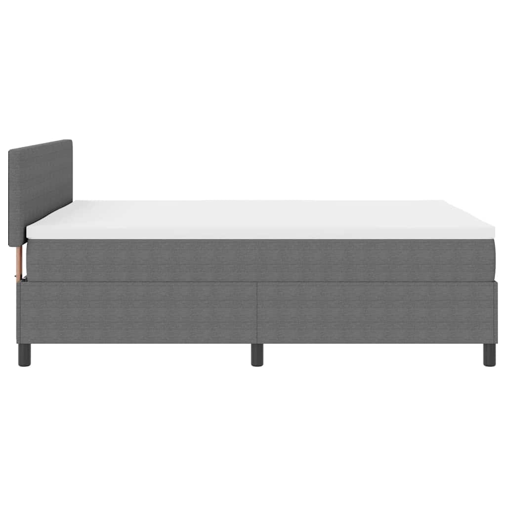 Letto a Sorgente LED Grigio chiaro e bianco 140 x 190 cm | homemem39