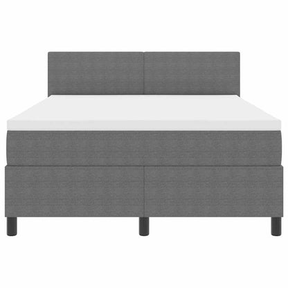 Letto a Sorgente LED Grigio chiaro e bianco 140 x 200 cm | homemem39