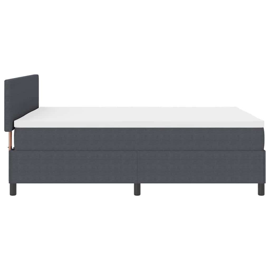 Letto a Sorgente LED Grigio Scuro e Bianco 160 x 200 cm | homemem39