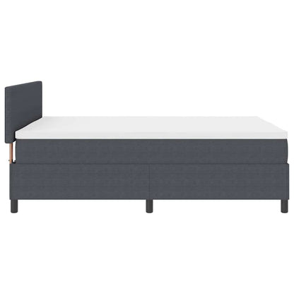 Letto a Sorgente LED Grigio Scuro e Bianco 160 x 200 cm | homemem39