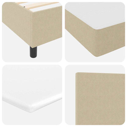 Letto a Sorgente LED Grigio chiaro e bianco 200 x 200 cm