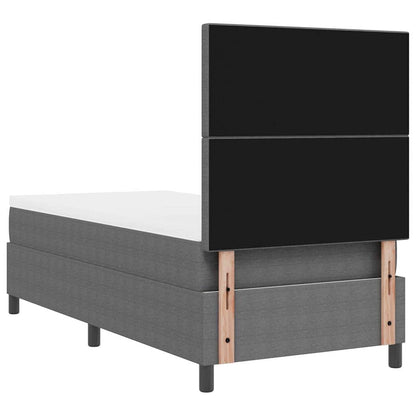 Letto a Sorgente LED Grigio chiaro e bianco 90 x 200 cm | homemem39