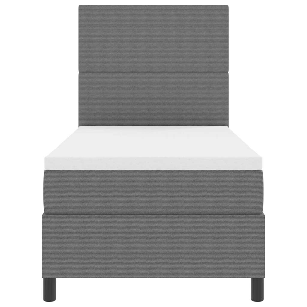 Letto a Sorgente LED Grigio chiaro e bianco 90 x 200 cm | homemem39