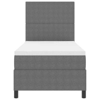 Letto a Sorgente LED Grigio chiaro e bianco 100 x 200 cm | homemem39