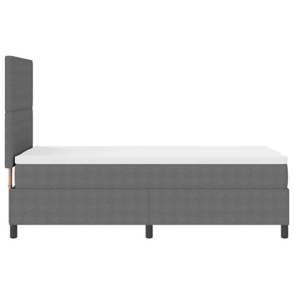 Letto a Sorgente LED Grigio chiaro e bianco 100 x 200 cm | homemem39