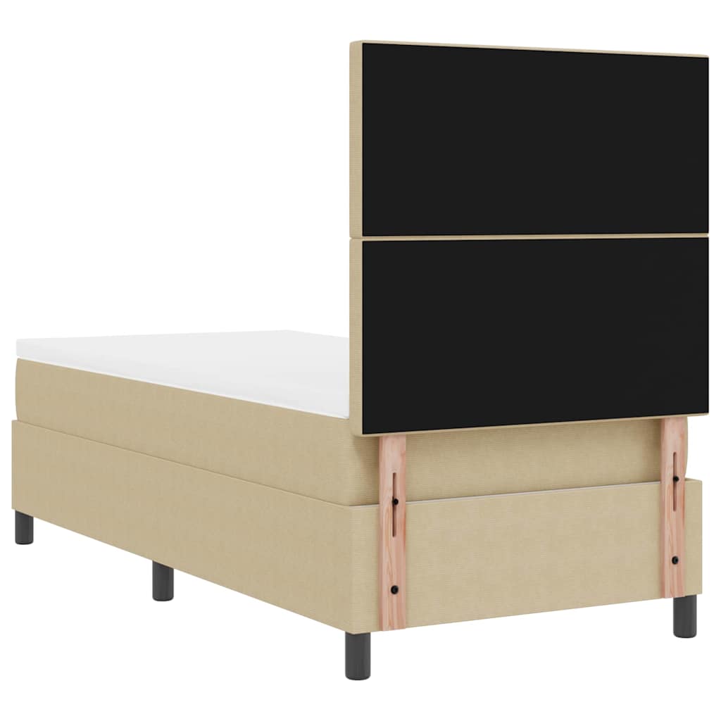 Letto a Sorgente LED Grigio chiaro e bianco 100 x 200 cm | homemem39