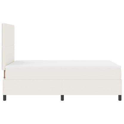 Letto a Sorgente LED con testiera Crema e Bianco 120 x 190 cm | homemem39