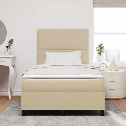 Letto a Sorgente LED Grigio chiaro e bianco 120 x 190 cm | homemem39
