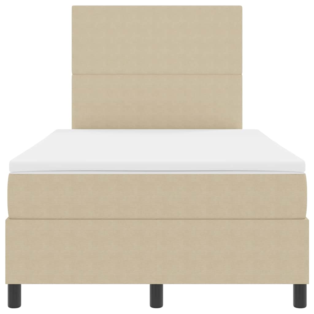 Letto a Sorgente LED Grigio chiaro e bianco 120 x 190 cm | homemem39