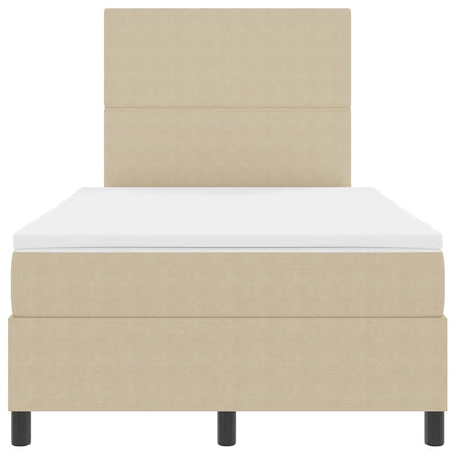 Letto a Sorgente LED Grigio chiaro e bianco 120 x 190 cm | homemem39