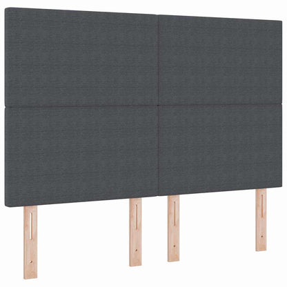 Letto a Sorgente LED Grigio Scuro e Bianco 160 x 200 cm | homemem39