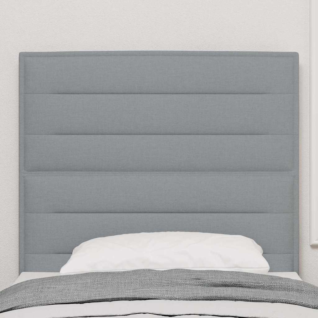 Testiera Grigio chiaro 80 cm Tessuto | homemem39