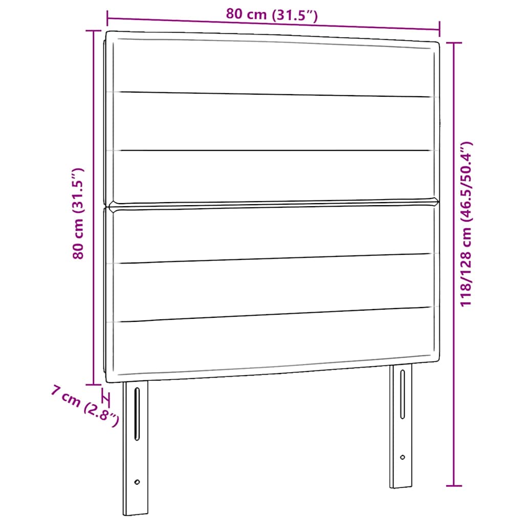 Testiera con testiera Talpa 80 cm Pelle Sintetica - homemem39