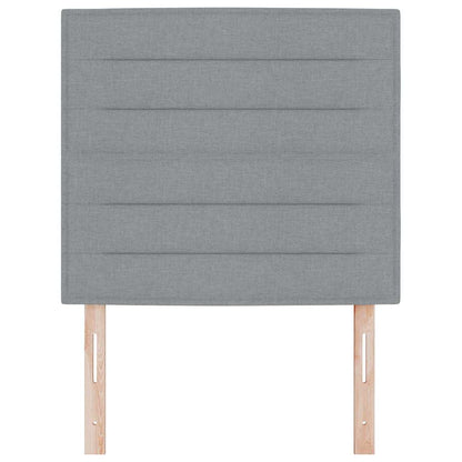 Testiera con testiera Grigio chiaro 90 cm Pelle Sintetica - homemem39