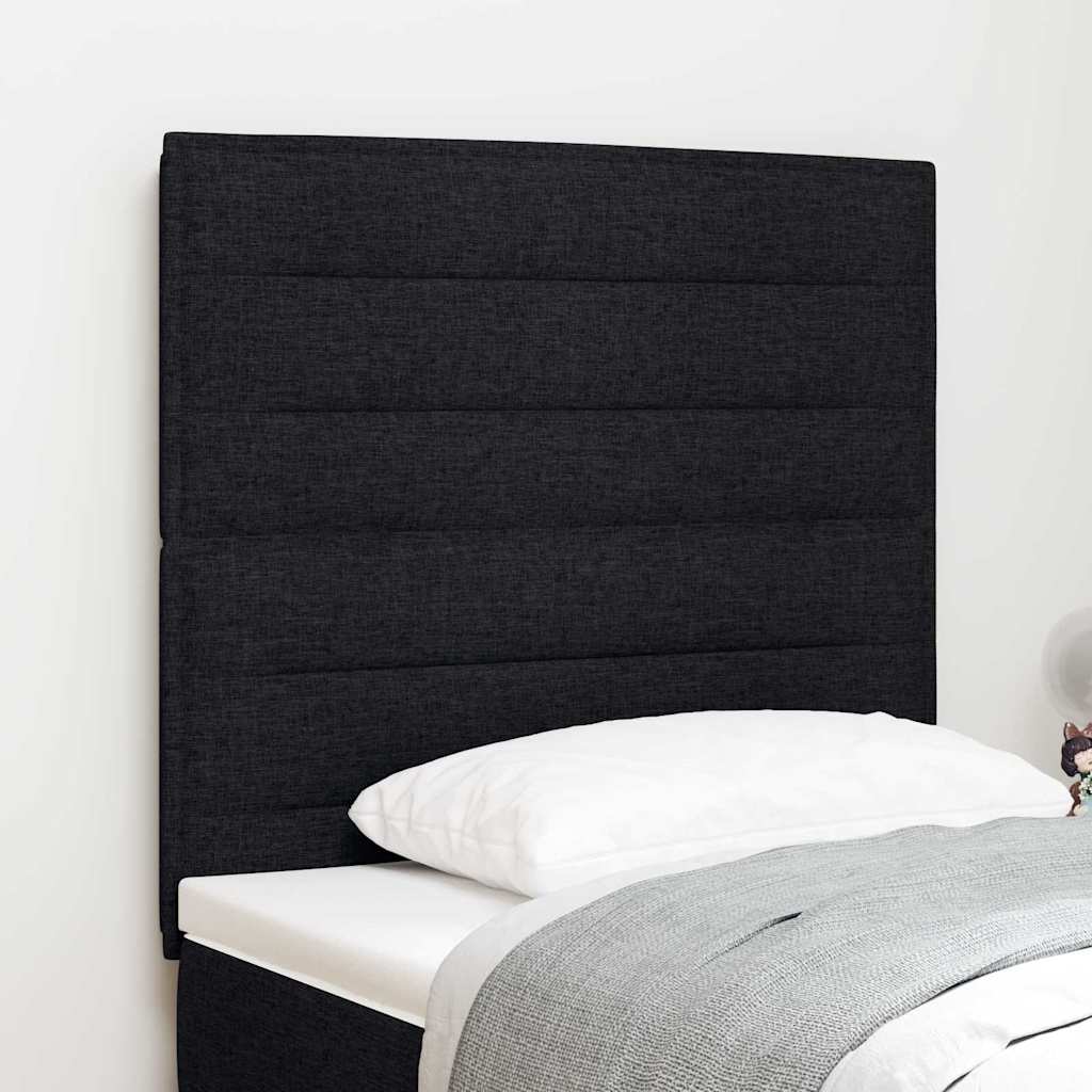Testiera Nero 90 cm Tessuto